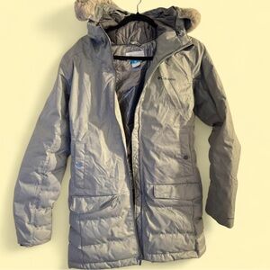 Columbia Women’s Gray Winter OmniHeat Long Snow Jacket